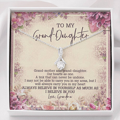 From Grandma To My Granddaughter A Link That Can Never Be Undone Alluring Beauty Necklace - Alluring Beauty Necklace