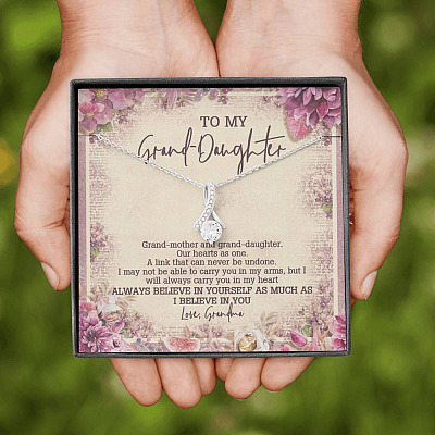 From Grandma To My Granddaughter A Link That Can Never Be Undone Alluring Beauty Necklace
