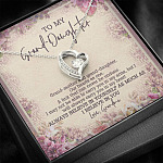 From Grandma To My Granddaughter A Link That Can Never Be Undone Forever Love Heart Pendant Necklace