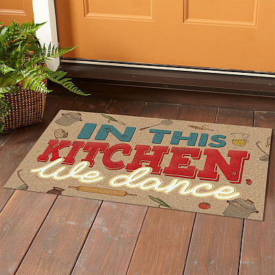 Alternative view of In This Kitchen We Dance Indoor Outdoor Doormat - Kitchen Door Mat