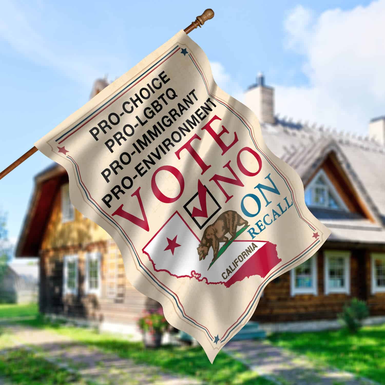 30x40 House Flag Mockup 5