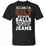 kilt, Black, Unisex T-Shirt kilt, Black, Unisex T-Shirt