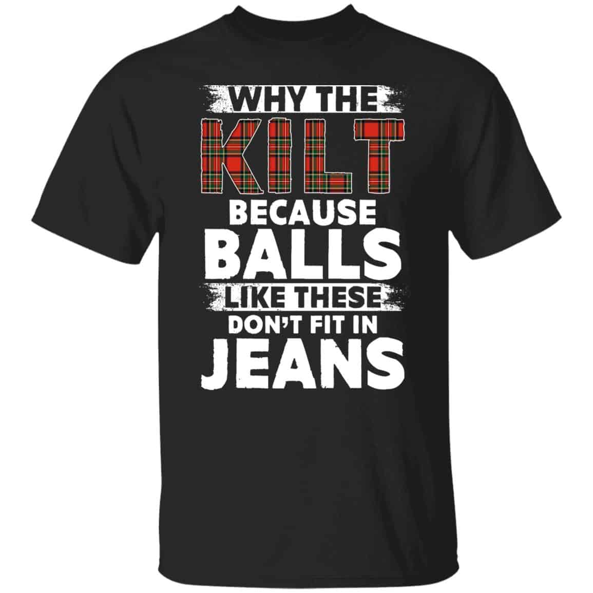 kilt, Black, Unisex T-Shirt kilt, Black, Unisex T-Shirt