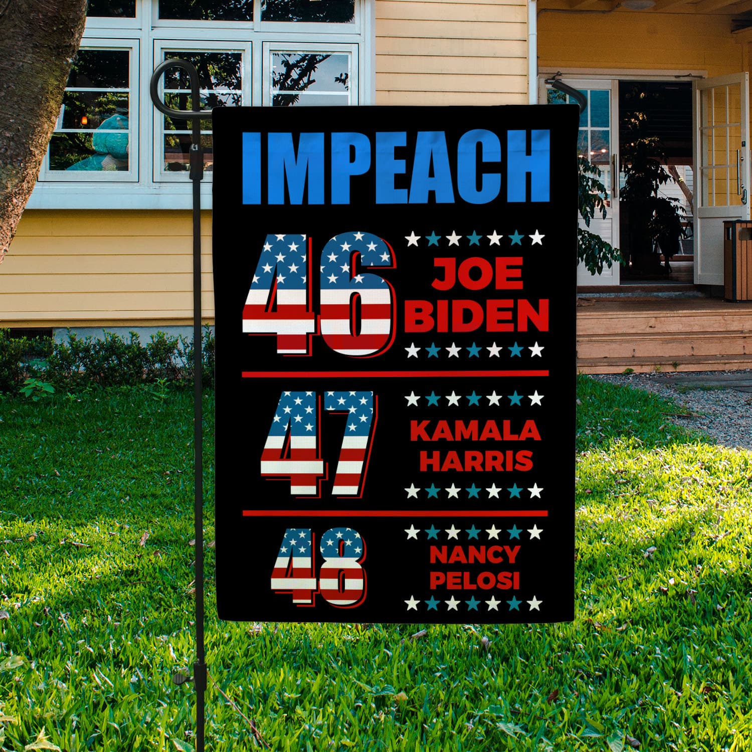 13 HG UU TIEN. Impeach 46 47 48_30x40 Garden Flag Mockup 3