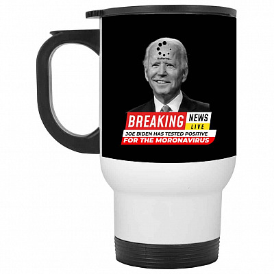 14 oz. White Travel Mug