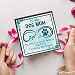 To My Dog Mom My Love For You Is Endless I Woof You To Infinity And Beyond Alluring Beauty Necklace