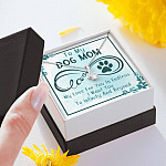 To My Dog Mom My Love For You Is Endless I Woof You To Infinity And Beyond Alluring Beauty Necklace