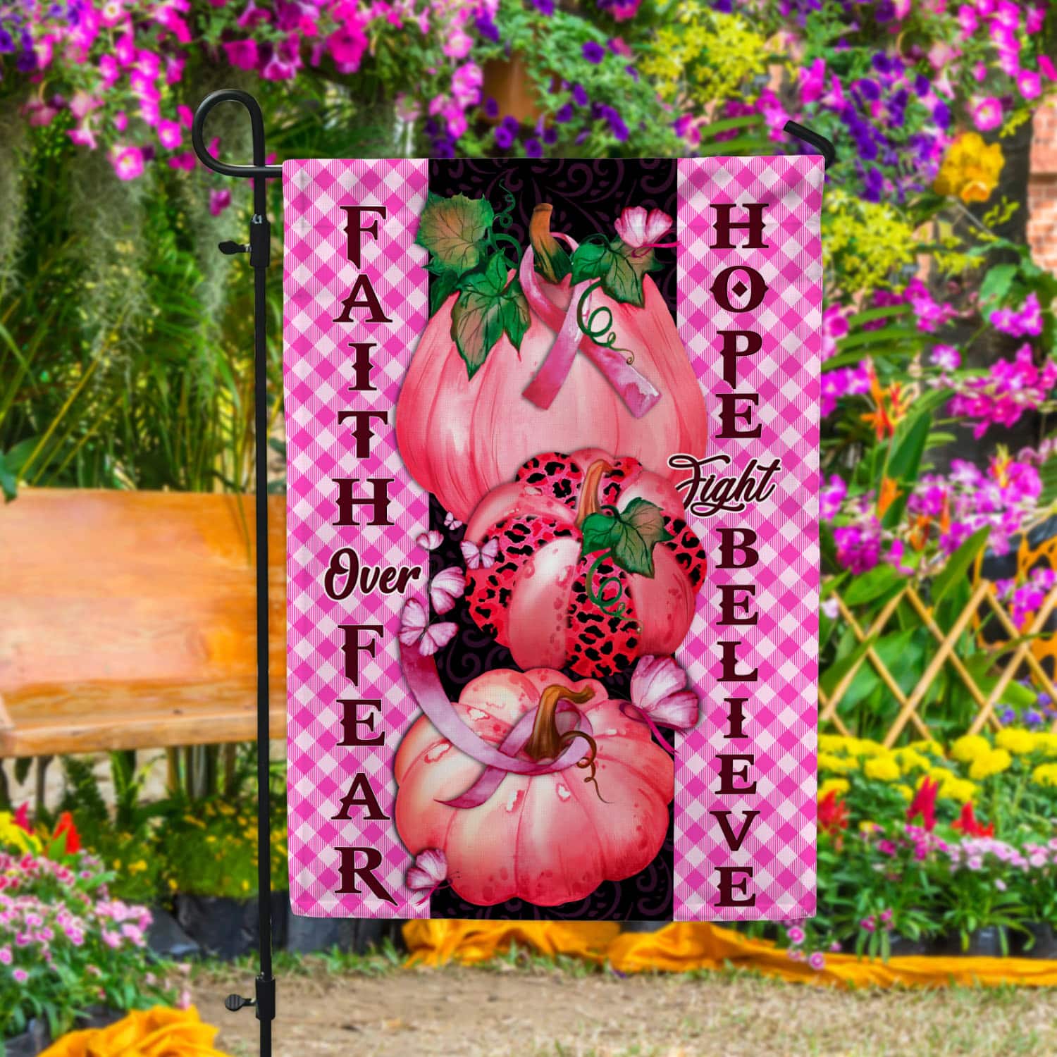 17 HG. Faith Hope Love Pumpkin_30x40 Garden Flag Mockup 4