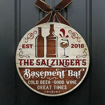 Wooden Door Sign
