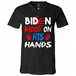blood, Black, V-Neck T-Shirt