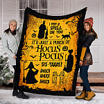 2KT. It's Just a Bunch Of Hocus Pocus Blanket Mockup 8
