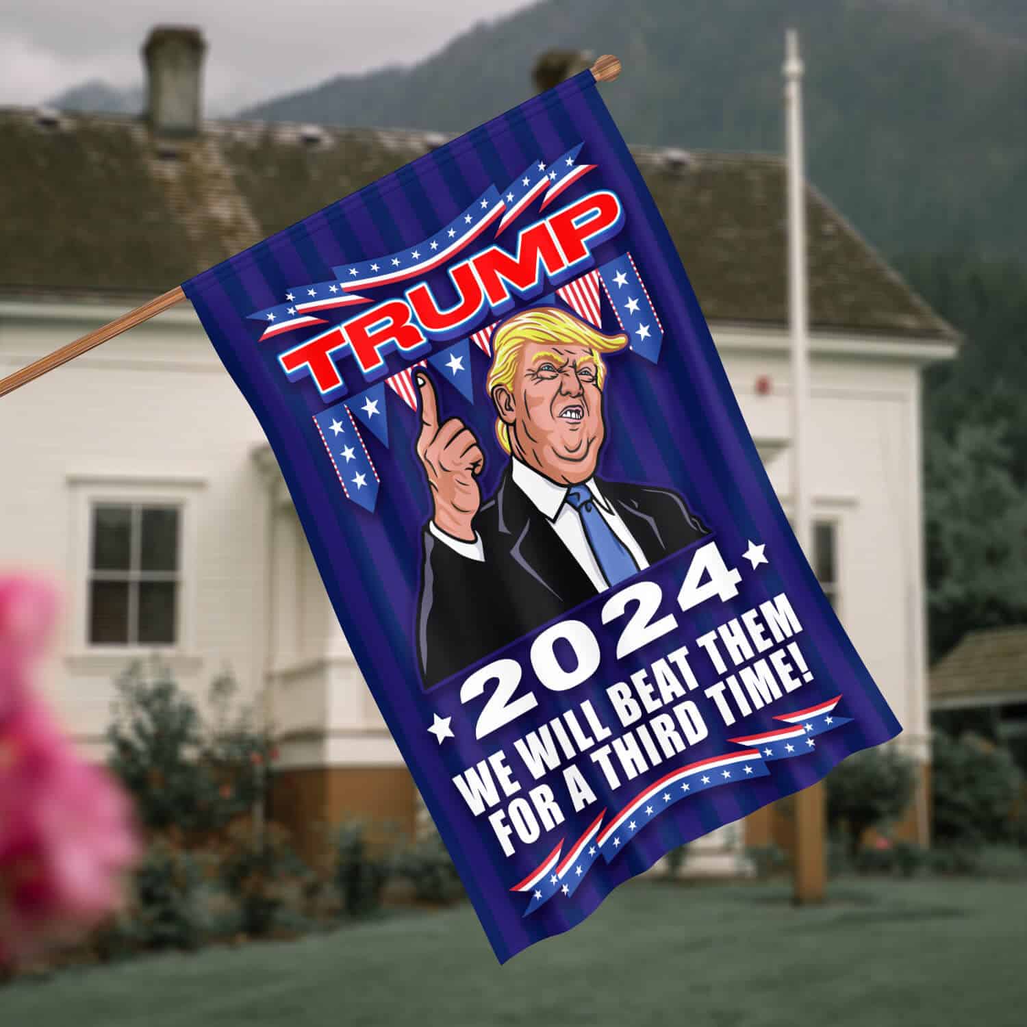 30x40 House Flag Mockup 4