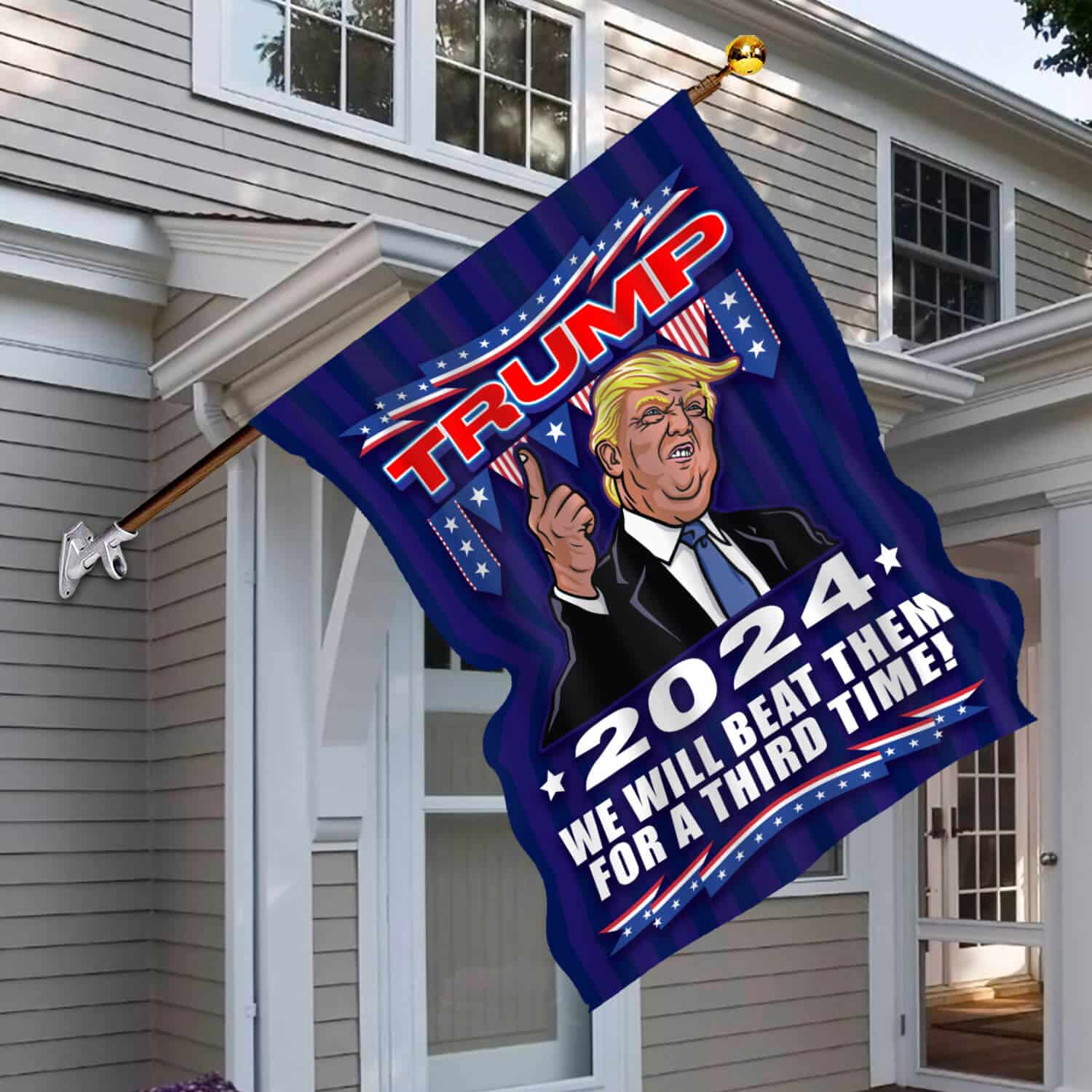 30x40 House Flag Mockup 6