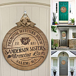 47 HG. Sanderson Sisters Brewing Door Sign Mockup 12
