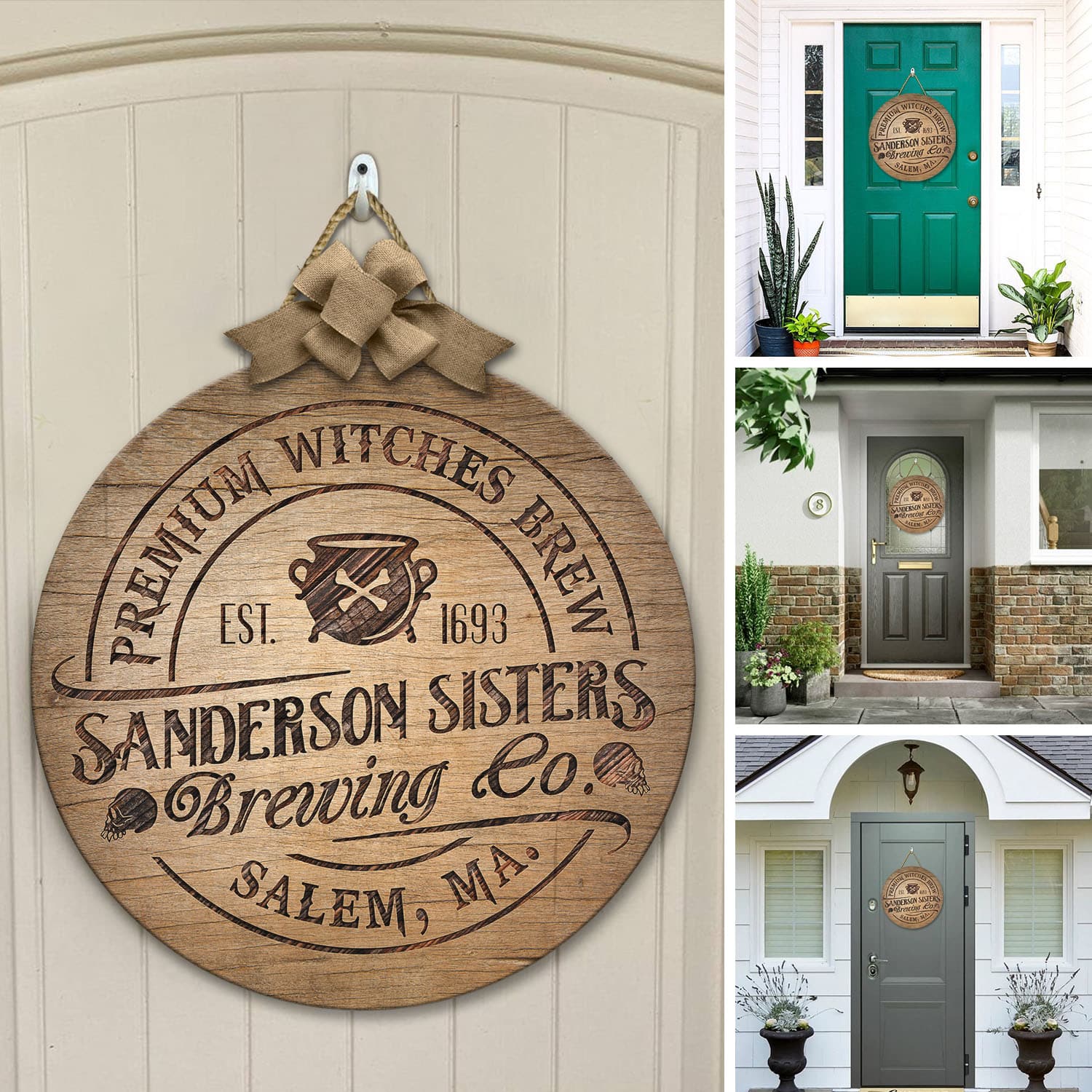 47 HG. Sanderson Sisters Brewing Door Sign Mockup 12