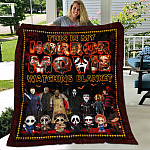 9. Horror Movie Blanket Blanket Mockup 4