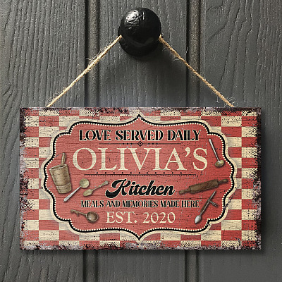 Wooden Door Sign