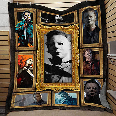 Michael Myers Halloween 1978 Fleece Blanket - Horror Movie Mink Sherpa Blanket - Horror Gift