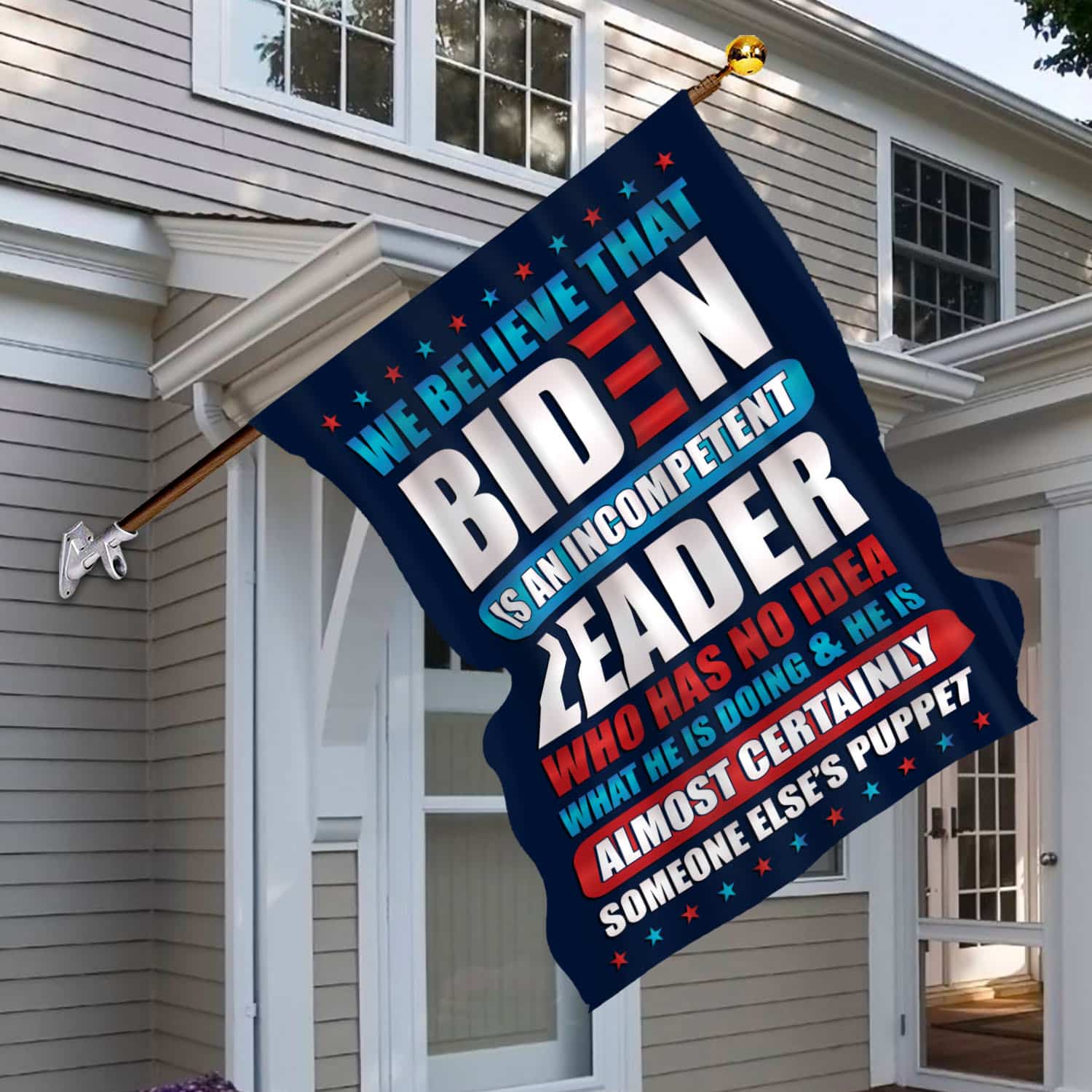 1O uu tien. Believe That Biden Flag-30x40 House Flag Mockup 6