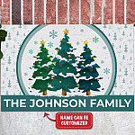 Personalized Family Name Tis The Season Doormat - Christmas Outdoor Indoor Doormat