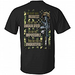 We Sent Our Bravest Tshirt, Black, Unisex T-Shirt