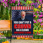 33 HG UU TIEN. Biden Clown 30x40 Garden Flag Mockup 4