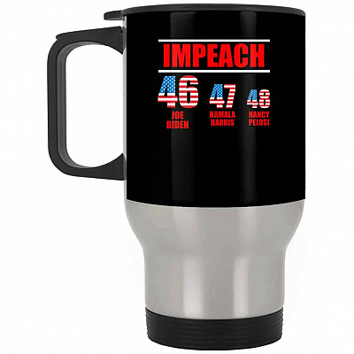 14 oz. Silver Travel Mug