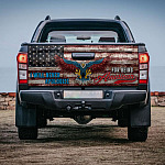 9VT. American I Will Never Apologize Tailgate Wrap Mockup 4