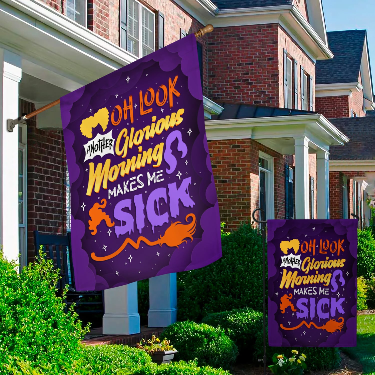 11H. Glorious Morning-flag Garden & House Mockup 2