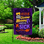 11H. Glorious Morning-flag Garden Flag Mockup 2