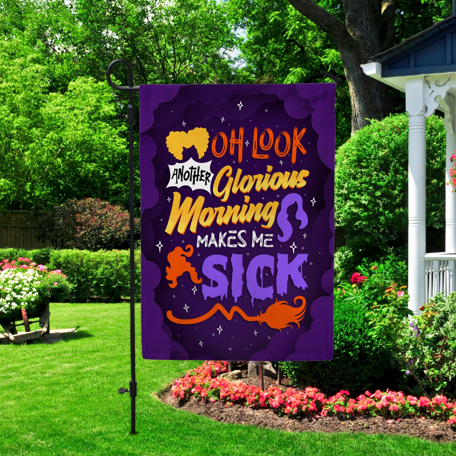 11H. Glorious Morning-flag Garden Flag Mockup 2