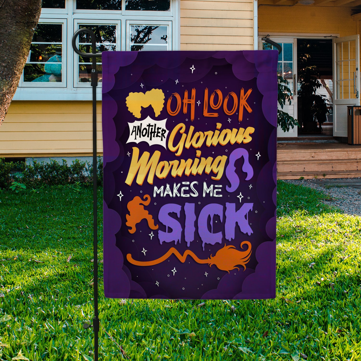 11H. Glorious Morning-flag Garden Flag Mockup 3