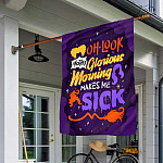 11H. Glorious Morning-flag House Flag Mockup 1