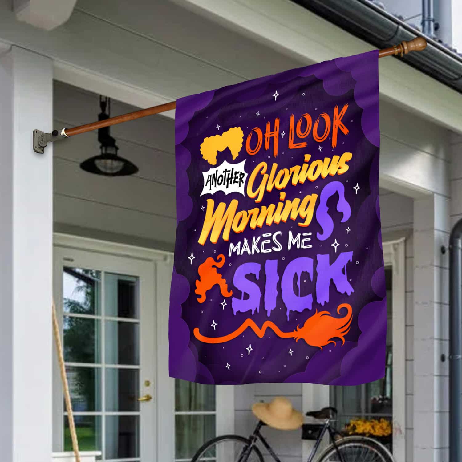 11H. Glorious Morning-flag House Flag Mockup 1
