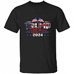 trump 2024 t, Black, Unisex T-Shirt