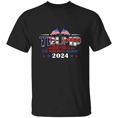 trump 2024 t, Black, Unisex T-Shirt