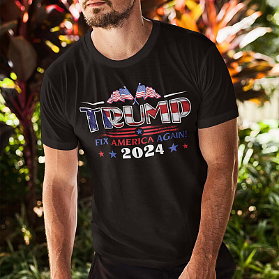 Alternative view of Trump 2024 Shirt - Fix America Again Shirt - Trump Supporter Shirt - Anti Biden Shirt