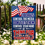 5MH. Liberal Control Media 30x40 Garden Flag Mockup 6
