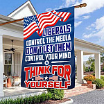 5MH. Liberal Control Media 30x40 House Flag Mockup 3