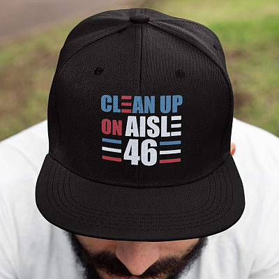 Clean Up On Aisle 46 Twill Cap - High-Profile Snapback Hat