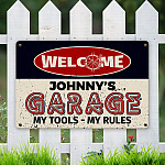 sample design Metal Sign Mockup 6