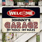 sample design Metal Sign Mockup 8