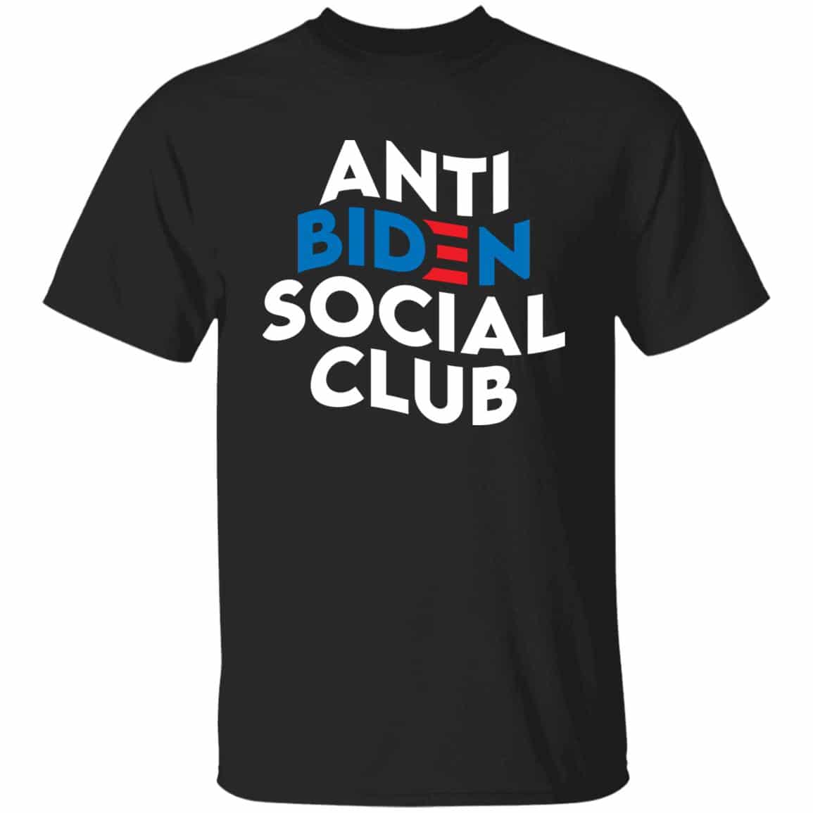 8UT uu tien. Anti Biden Social Club, Black, Unisex T-Shirt