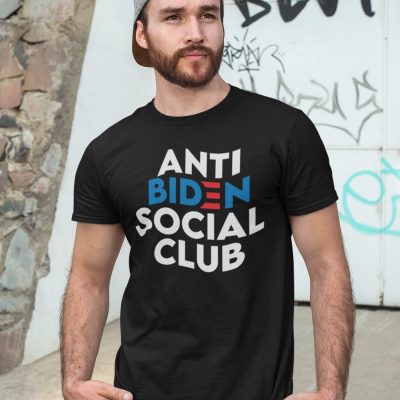 Alternative view of Anti Biden Social Club T-Shirt - Funny Anti Biden T-Shirt - Anti Biden Political T-Shirt