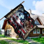 2HV. Kneel Before God (flag) 30X40R House Flag Mockup 5