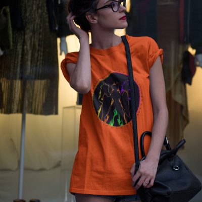 Alternative view of Sanderson Sisters Hocus Pocus T-shirt - Ladies T-Shirt - Premium Ladies Triblend Dolman Sleeves Shirt