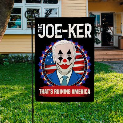 Buck Fiden The Joe-Ker Biden Clown That's Ruining America Decorative Flag - Impeach Biden Sucks Not My President Garden House Flag