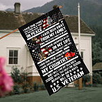 2VT. Veteran I Have Done Things flag House Flag Mockup 4