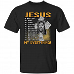 1N.Jesus My Everything, Black, Unisex T-Shirt