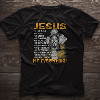Alternative view of Jesus My Everything T-Shirt - Jesus Christ Shirt